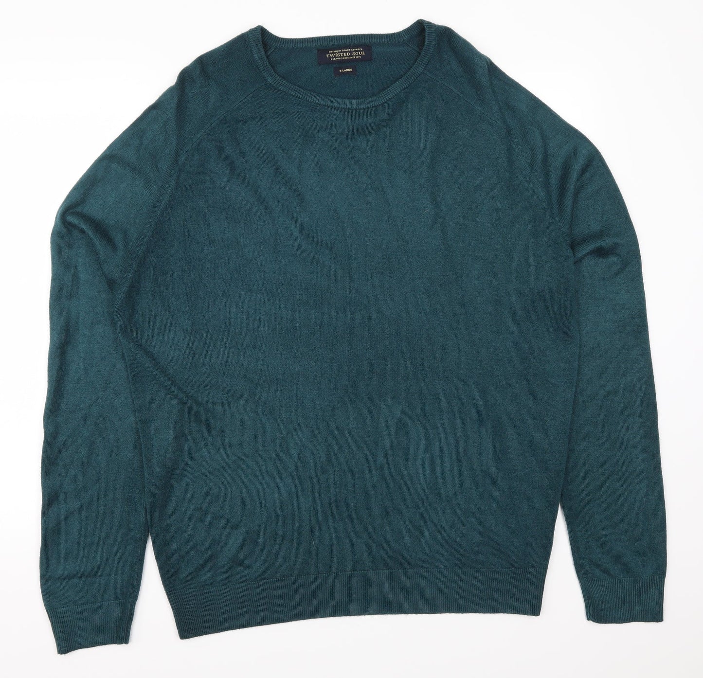 Twisted Soul Mens Blue   Pullover Jumper Size XL