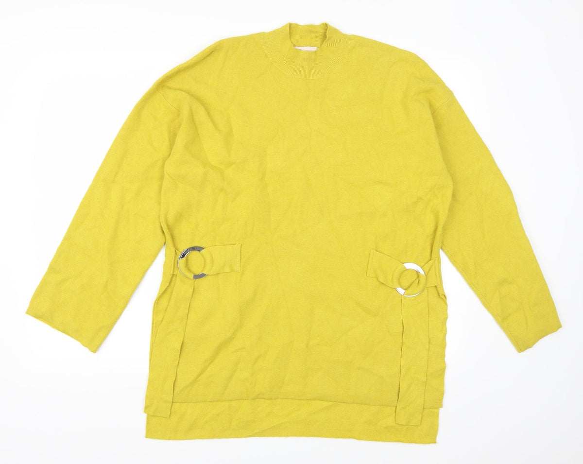 Tu Womens Yellow   Pullover Jumper Size 16