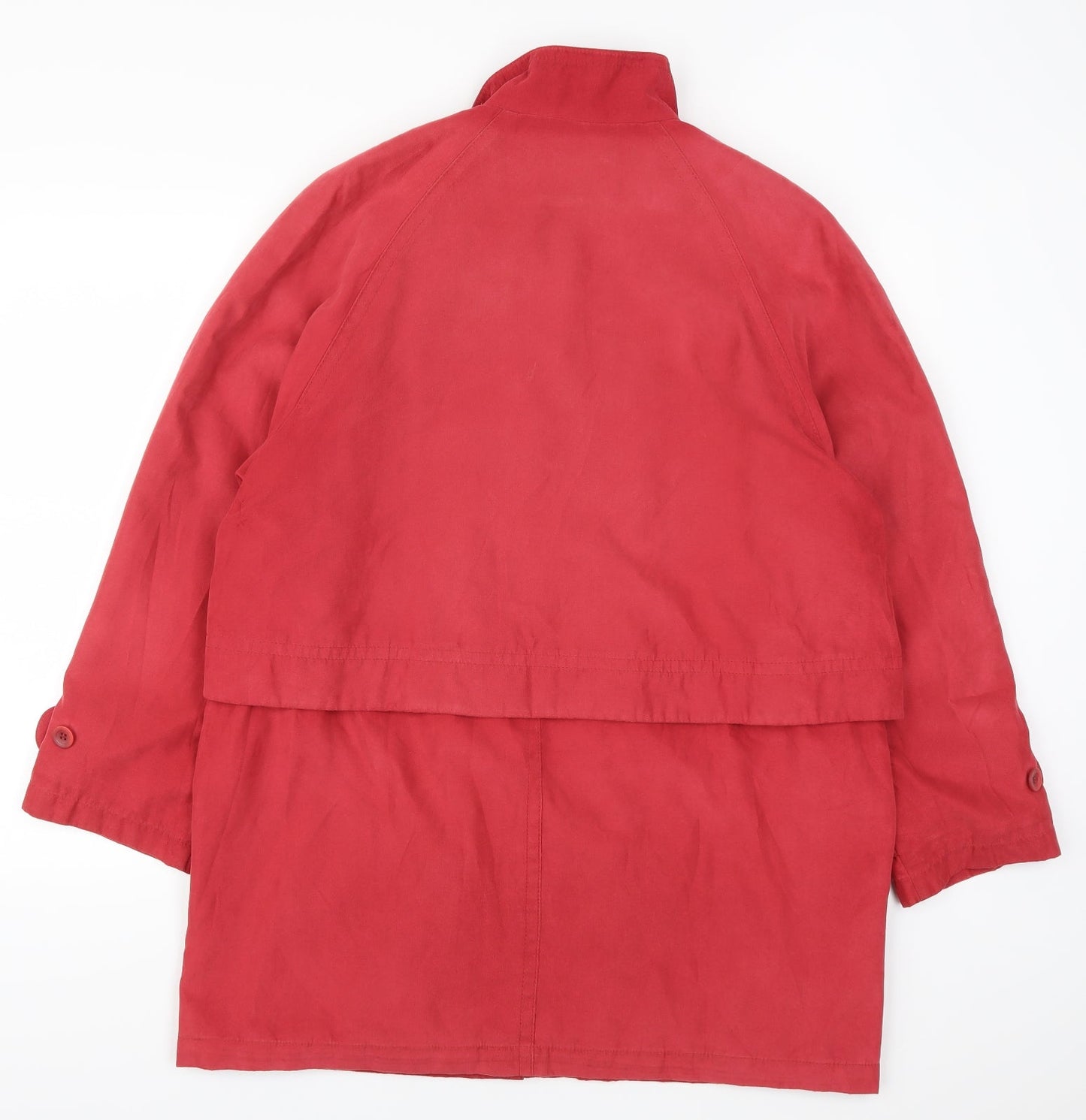 Womens UK Size 14 Marks and Spencer Red Overcoat