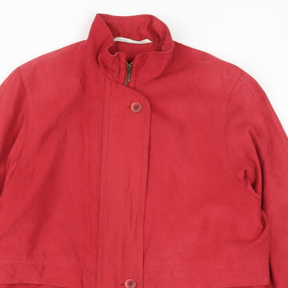 Womens UK Size 14 Marks and Spencer Red Overcoat