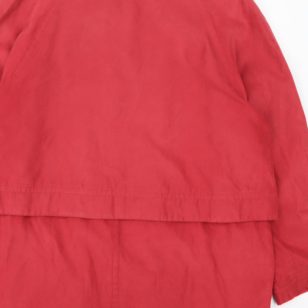 Womens UK Size 14 Marks and Spencer Red Overcoat