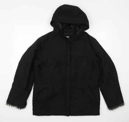 Womens UK Size 12 NEXT Black Overcoat