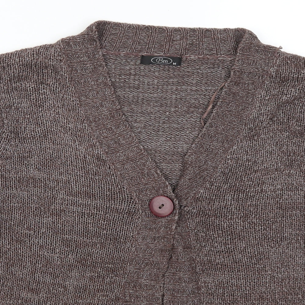 Bonmarché Womens Brown   Cardigan Jumper Size M