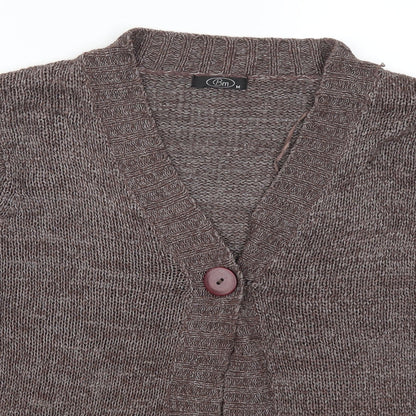 Bonmarché Womens Brown   Cardigan Jumper Size M