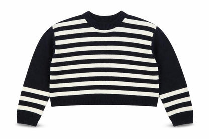 Topshop Womens Blue Striped  Pullover Jumper Size 8