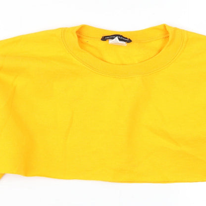 Pretty Little Thing Womens Orange   Cape Sweatshirt Size S