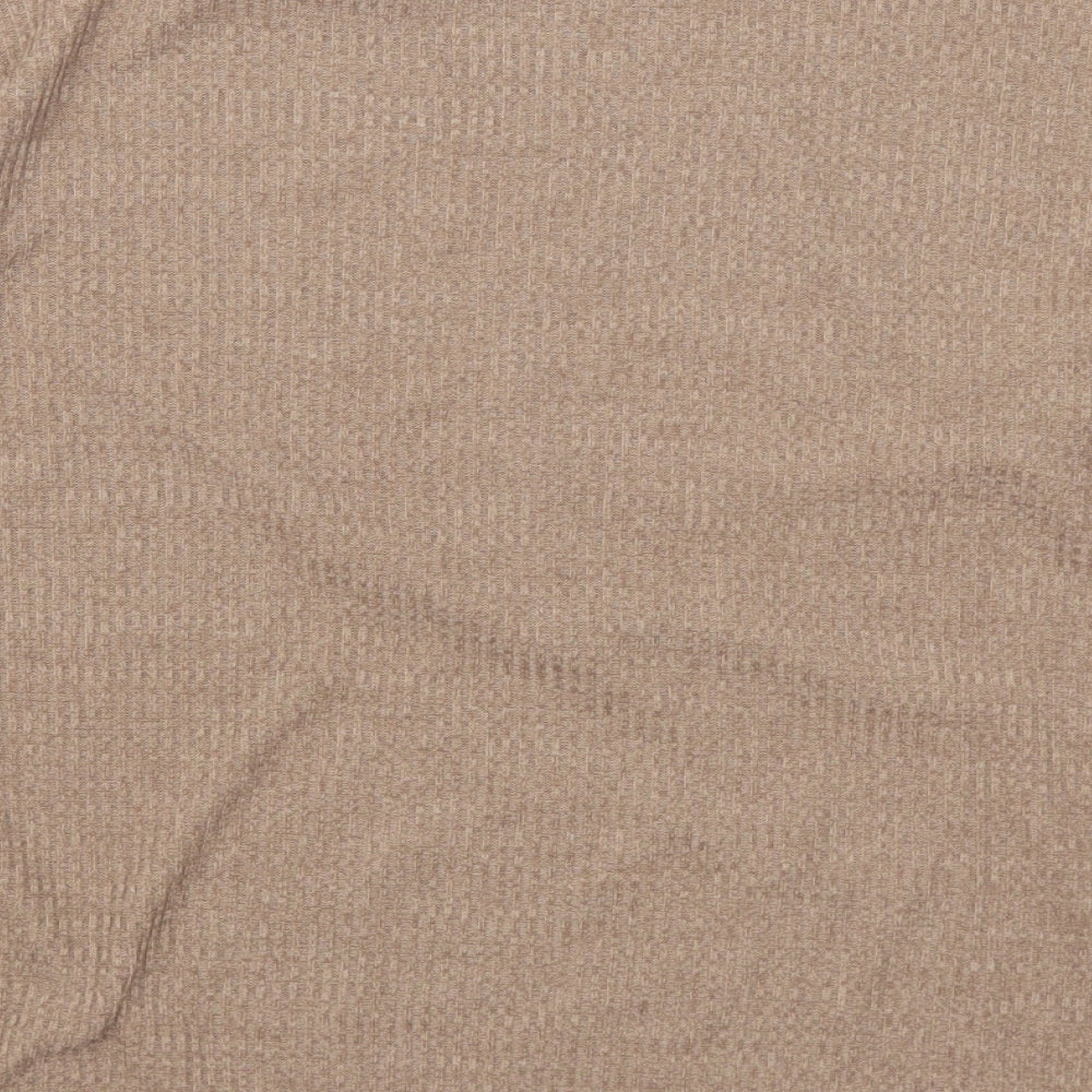 Womens UK Size M Preworn Brown Basic T-Shirt