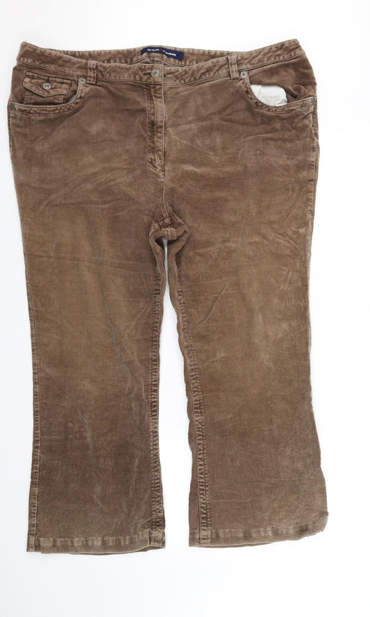 East Coast Mens Brown   Trousers  Size 40 in L28 in