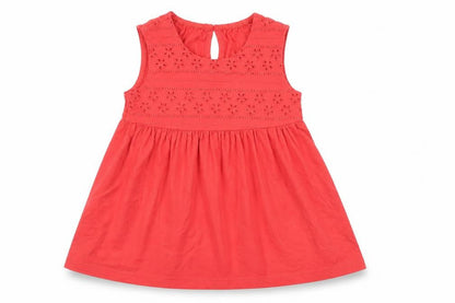 Front view of Matalan Red Fit & Flare, size 6-9, Months