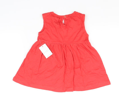 Back view of Matalan Red Fit & Flare, size 6-9, Months