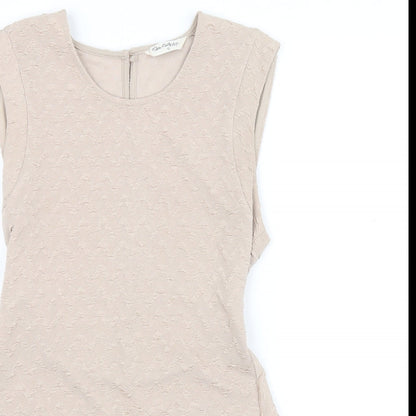 Miss Selfridge Womens Beige   Fit & Flare  Size 12
