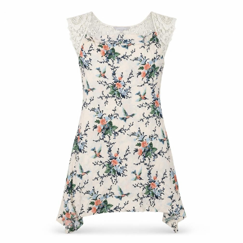 Front view of Red Herring women’s white fit & flare, size M