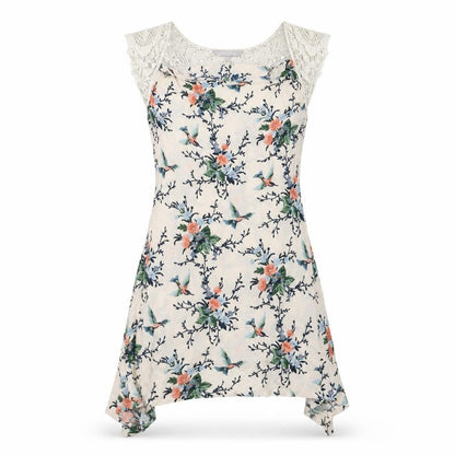 Front view of Red Herring women’s white fit & flare, size M