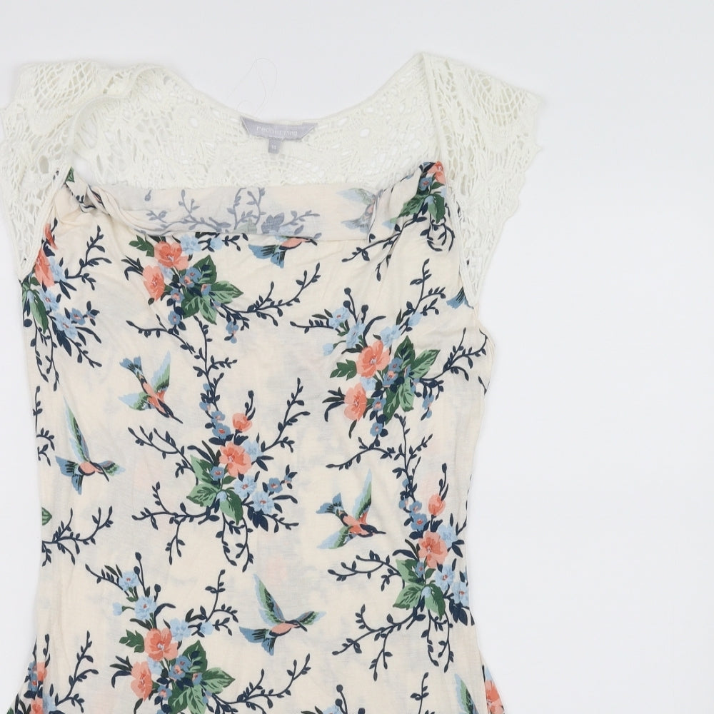 Close-up detail of Red Herring women’s white fit & flare, size M