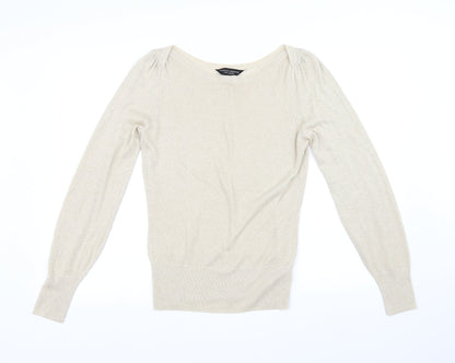 Dorothy Perkins Womens Beige   Pullover Jumper Size 14