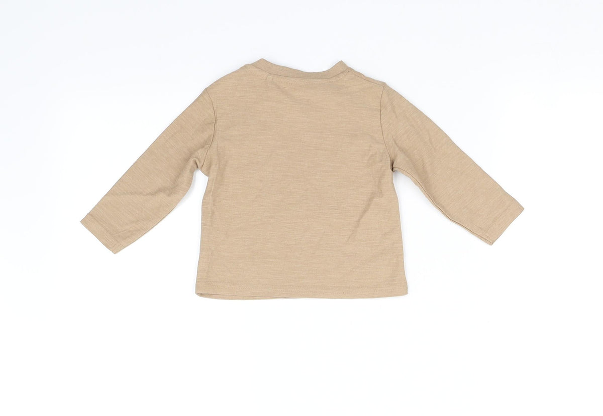 Tu  Beige   Basic T-Shirt Size 3-6 Months
