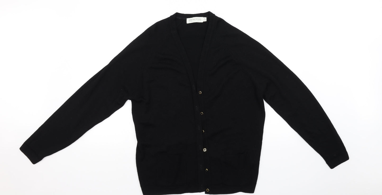 Holmewood  Womens Black   Cardigan Jumper Size M