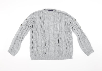 Marks & Spencer Collection Womens Grey   Pullover Jumper Size 10