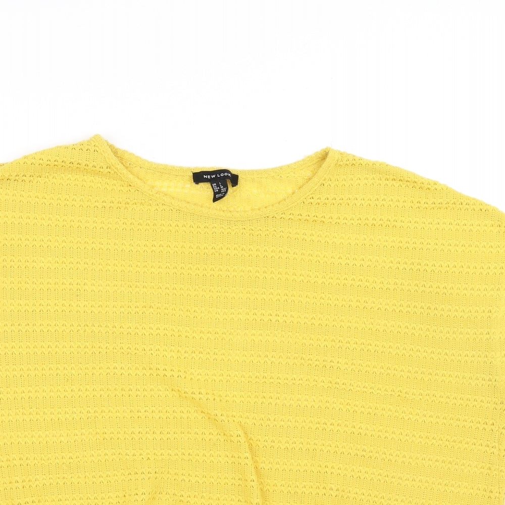 New Look Womens Yellow   Vest Jumper Size L