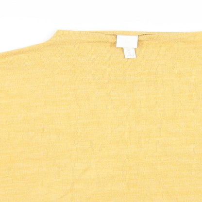 H&M Womens Yellow   Pullover Jumper Size M