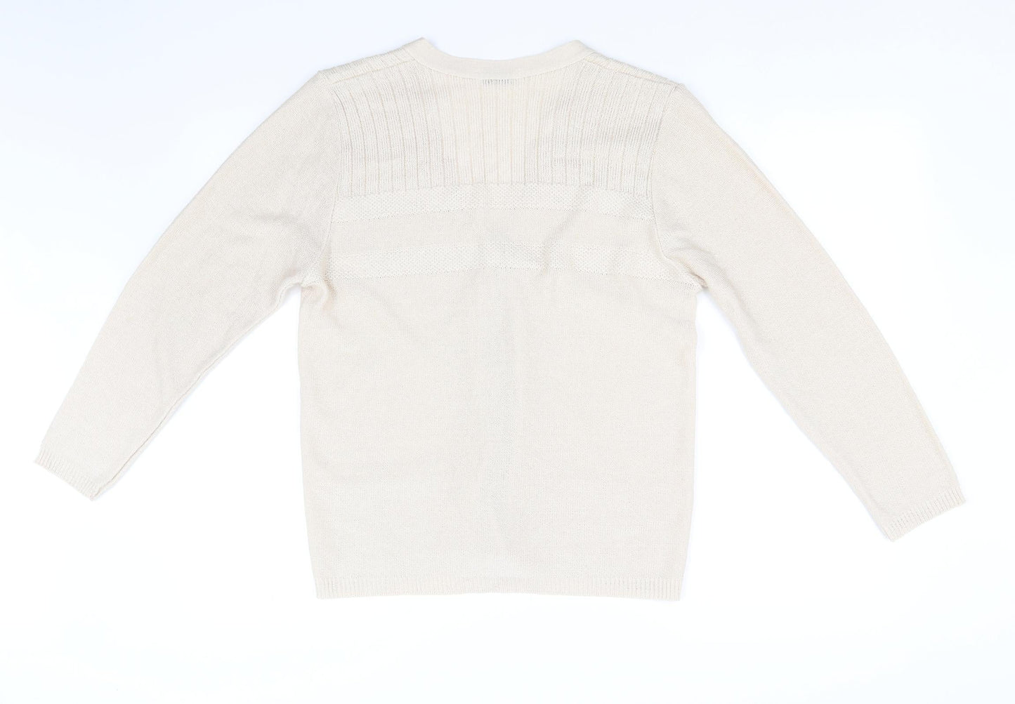 Keeno Womens Beige   Pullover Jumper Size M