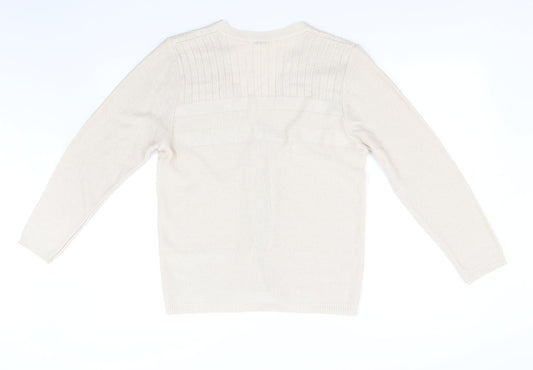 Keeno Womens Beige   Pullover Jumper Size M