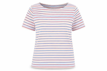 Nutmeg Womens White Striped  Pullover Jumper Size 20