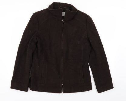 JWF Womens Brown   Jacket Coat Size 12