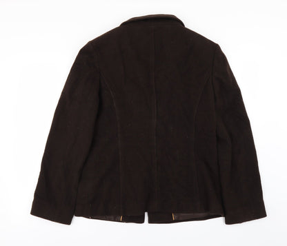 JWF Womens Brown   Jacket Coat Size 12