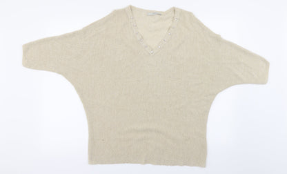 George Womens Beige   Pullover Jumper Size L