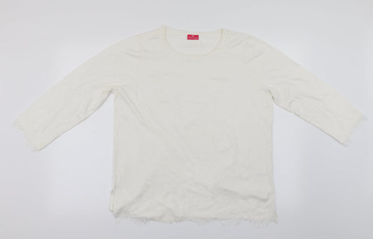 Together Womens Ivory   Pullover Jumper Size 14