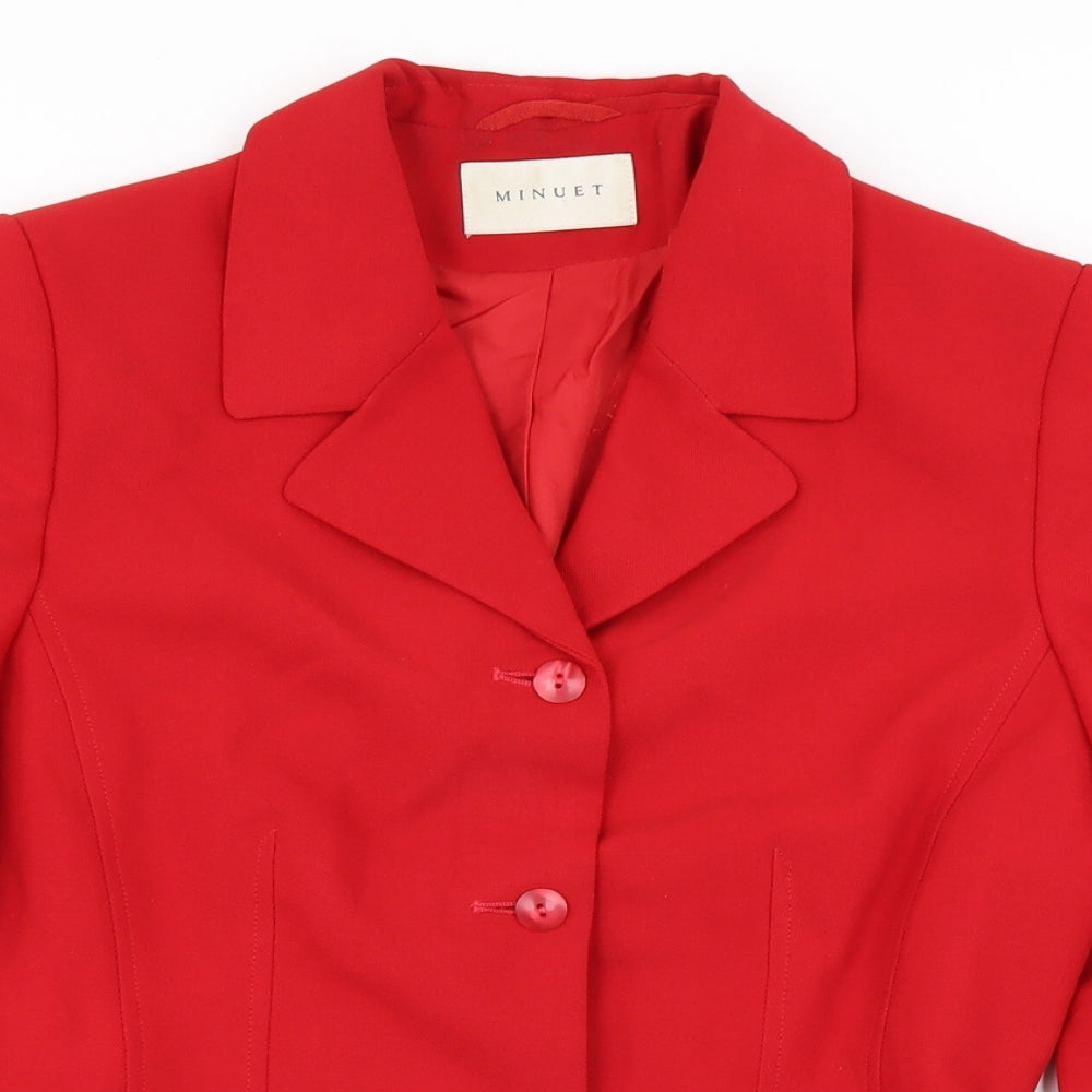 MINUET  Womens Purple   Jacket Blazer Size 10