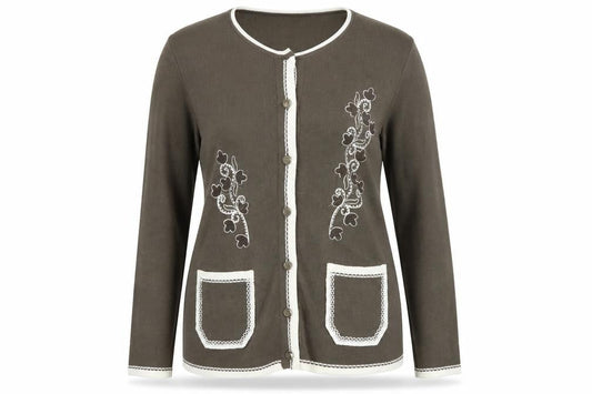Roman Womens Brown   Cardigan Jumper Size M