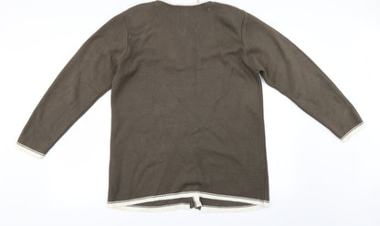 Roman Womens Brown   Cardigan Jumper Size M