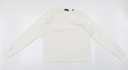 Linea Womens White   Pullover Jumper Size S