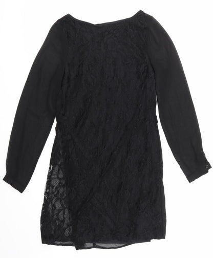 Primark Womens Black Floral Lace Pencil Dress  Size 6