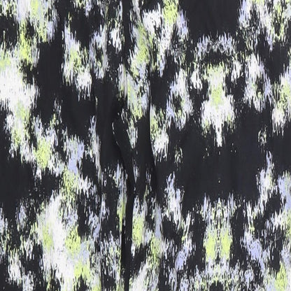 Warehouse Womens Black Argyle/Diamond  Cargo Trousers Size 8