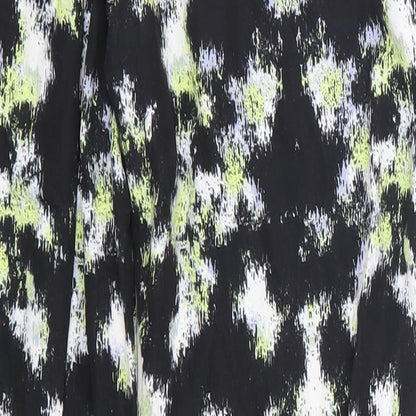 Warehouse Womens Black Argyle/Diamond  Cargo Trousers Size 8