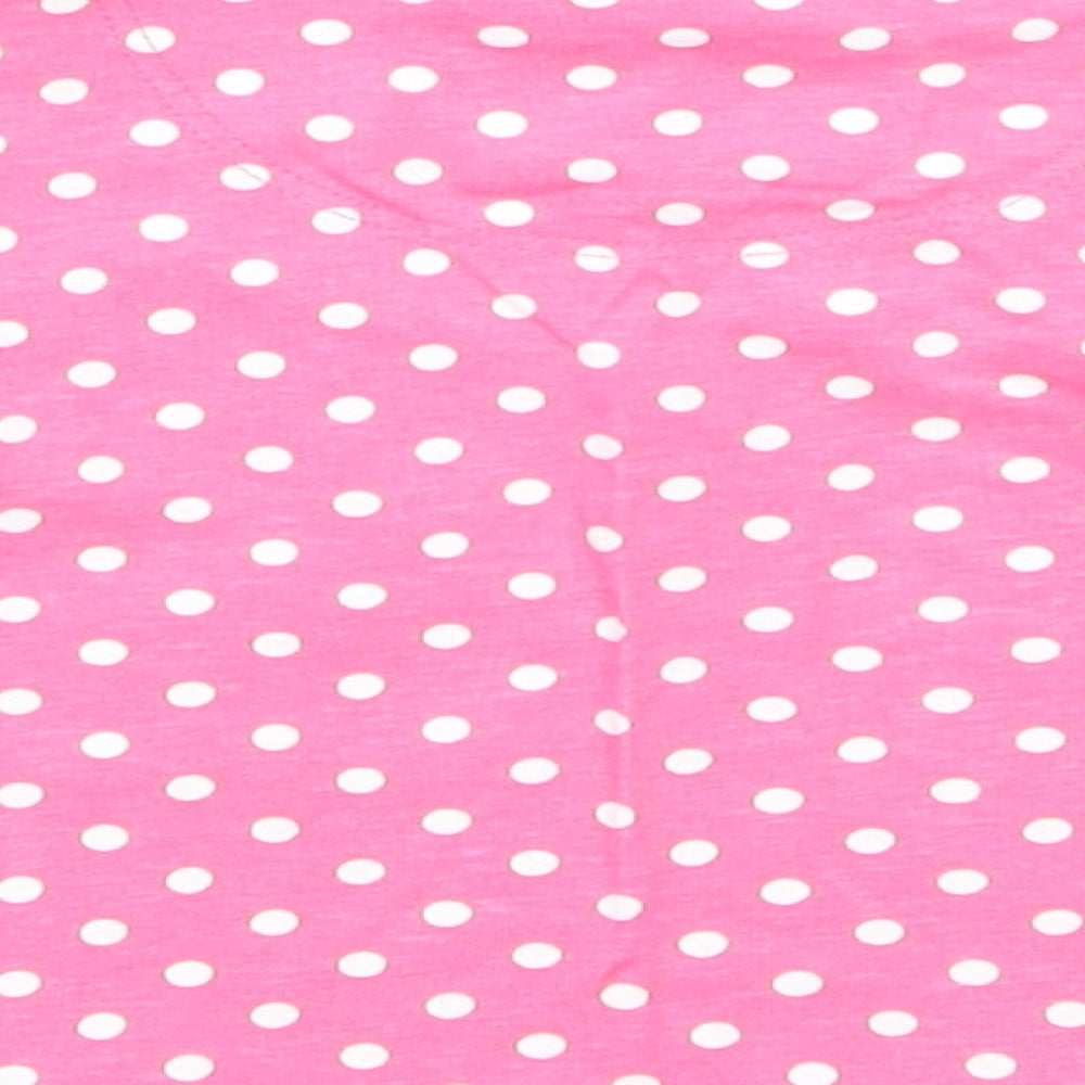 TU Girls Pink Spotted  Basic T-Shirt Size 6-9 Months