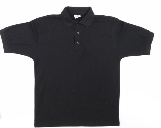 Banner Mens Black    Polo Size S