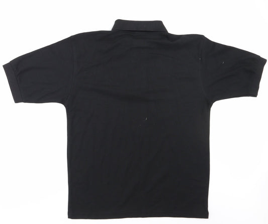 Banner Mens Black    Polo Size S