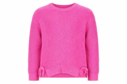 Girlswear Girls Pink Houndstooth  Pullover Jumper Size 10 Years