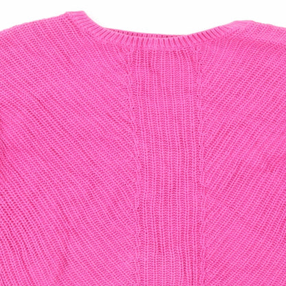 Girlswear Girls Pink Houndstooth  Pullover Jumper Size 10 Years