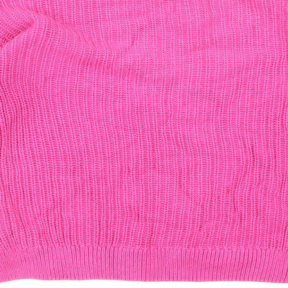 Girlswear Girls Pink Houndstooth  Pullover Jumper Size 10 Years