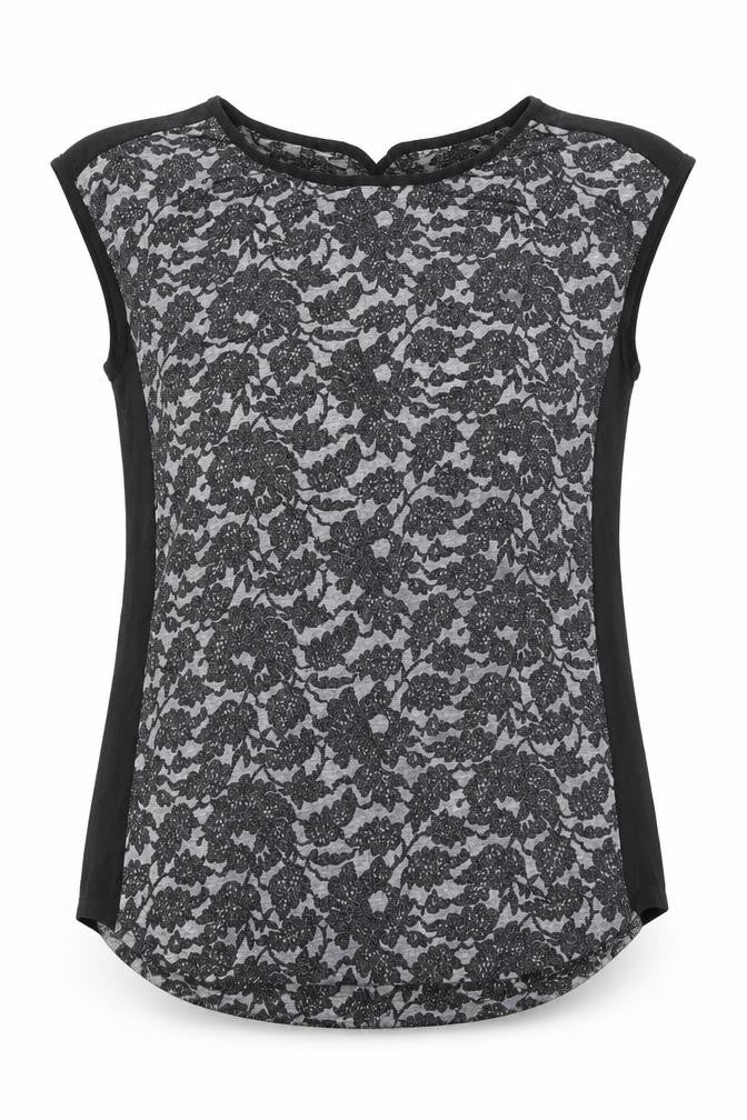 Womens UK Size M Oasis Black Basic Blouse