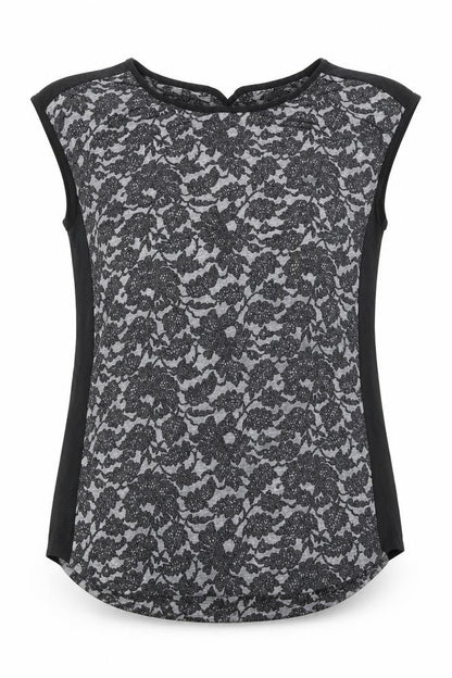 Womens UK Size M Oasis Black Basic Blouse