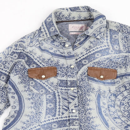 Poggio Woman Womens Blue   Basic Blouse Size 36