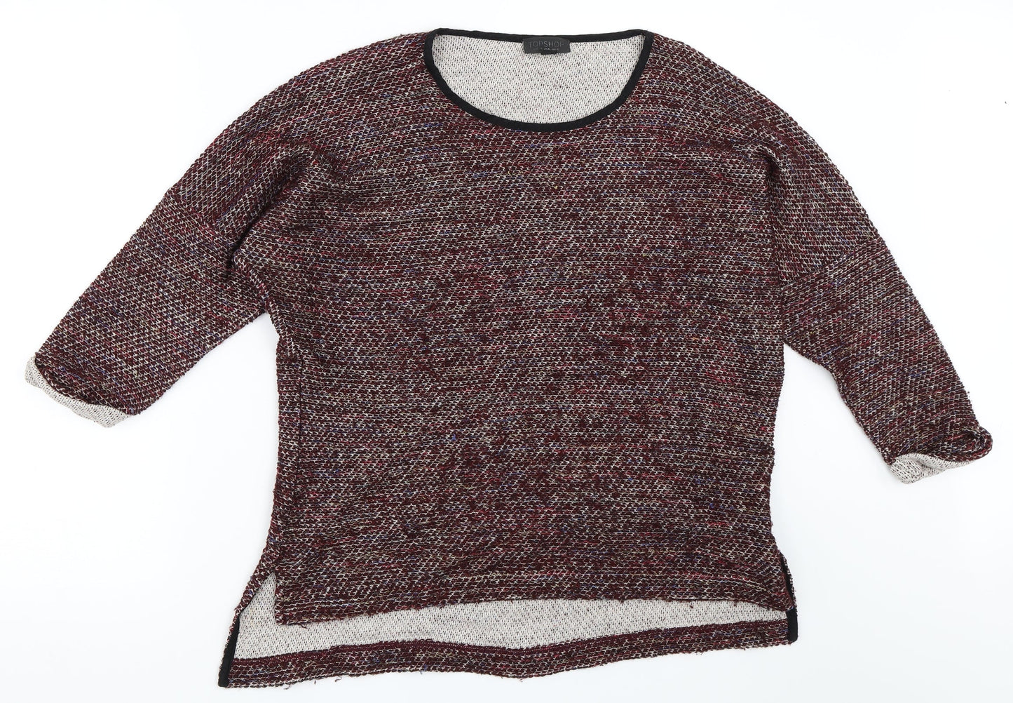 Topshop Womens Red   Pullover Jumper Size 10