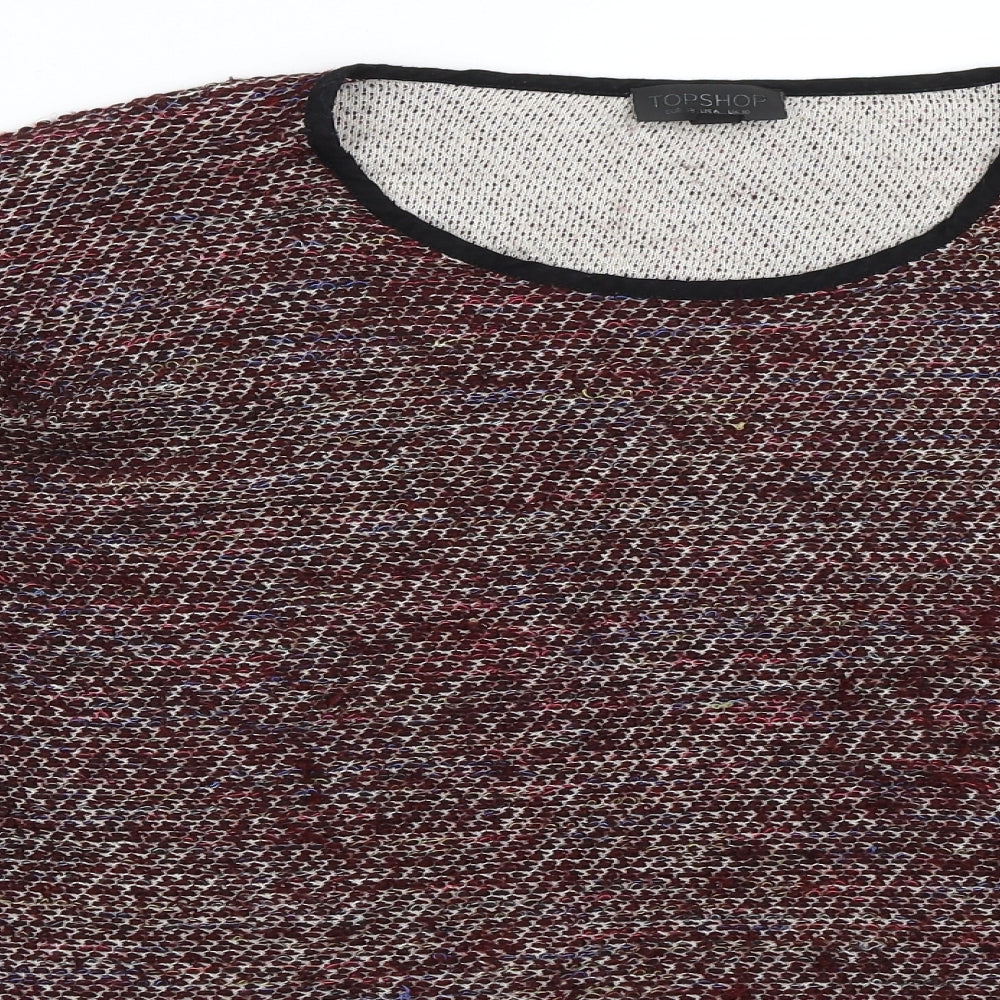 Topshop Womens Red   Pullover Jumper Size 10