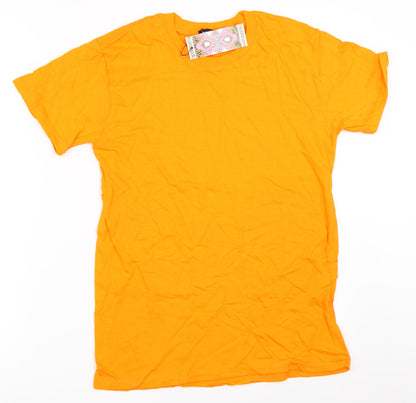 Boohoo Womens Orange   Basic T-Shirt Size S